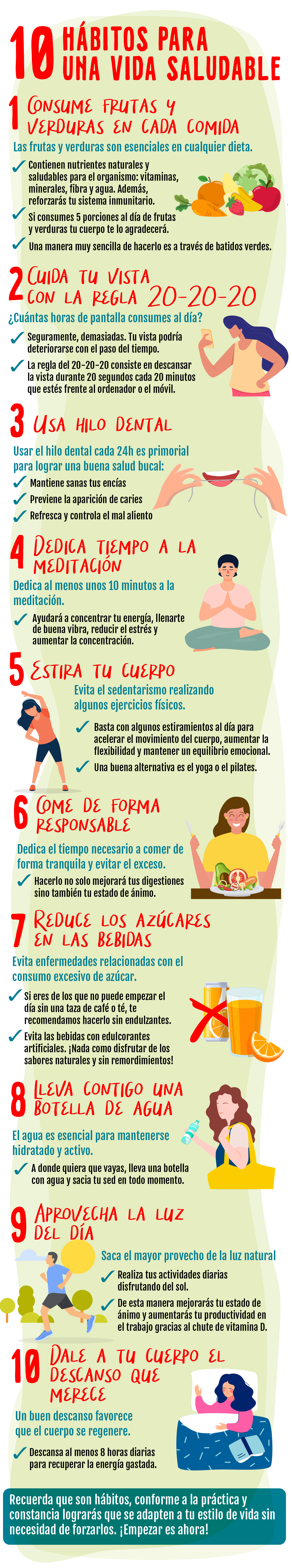 Decalogo Para Una Vida Saludable Vida Saludable Infografia Salud Y Images And Photos Finder